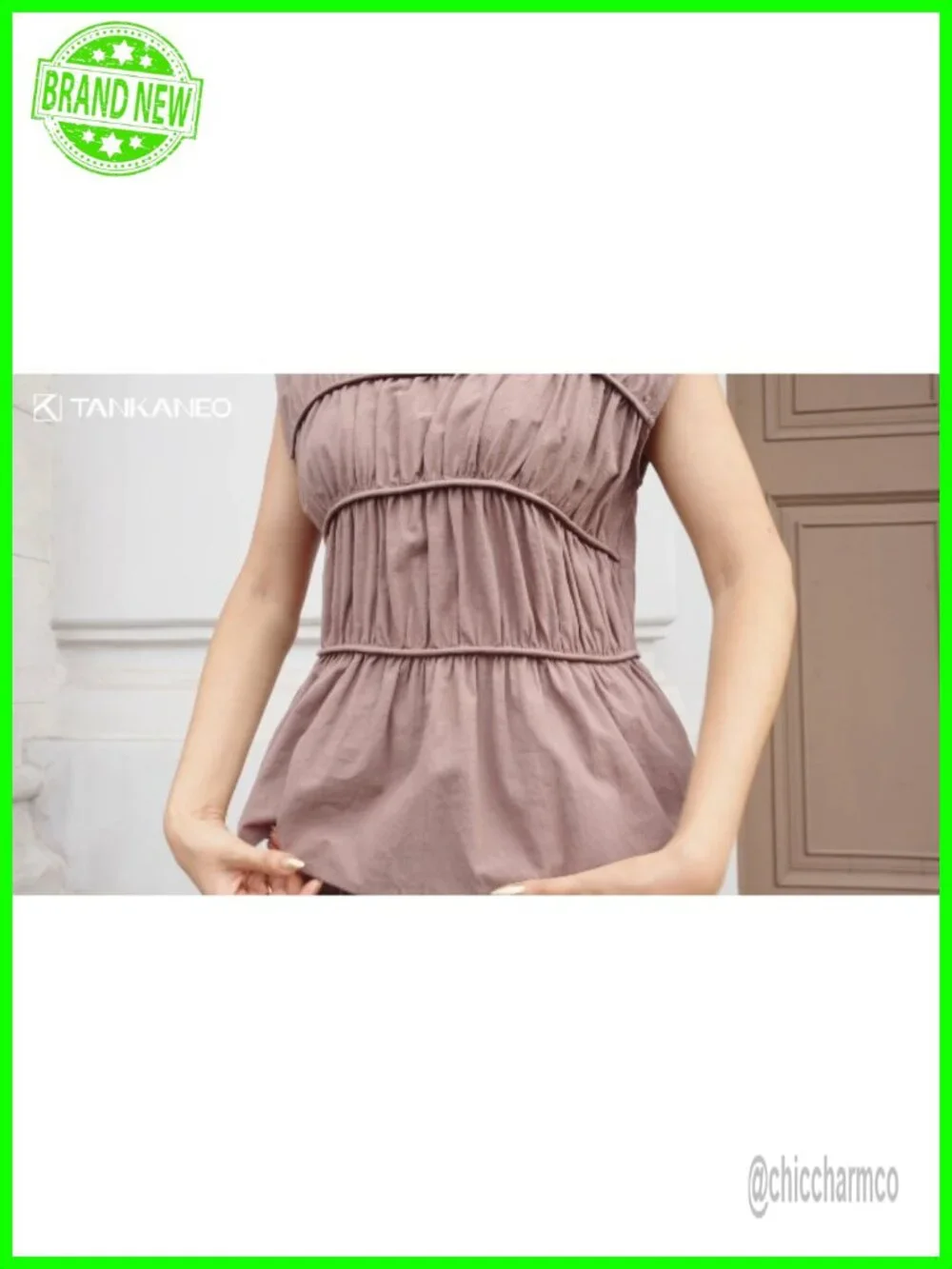 2 Piece Linen Babydoll Peplum Tank Top and Pants Set Summer Travel Outfits